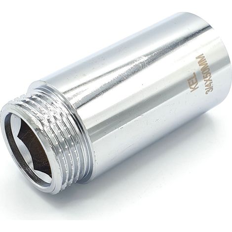 Verchromte Messingverlängerung 3/4" 50 mm (1/3)