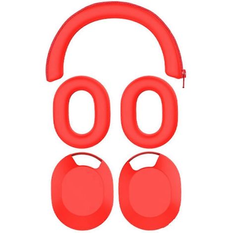 Étui pour casque WH-1000XM5, étui de protection avec coques et oreillettes, housse pour arceau, rouge - FFY (1/4)