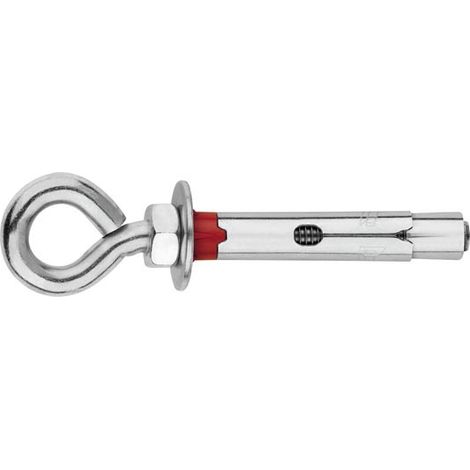 ANCLAJE METALICO CARGAS MEDIAS ARGOLLA ZINCADO Ø  8- 6 X 45 10 UDS - VACHA08C