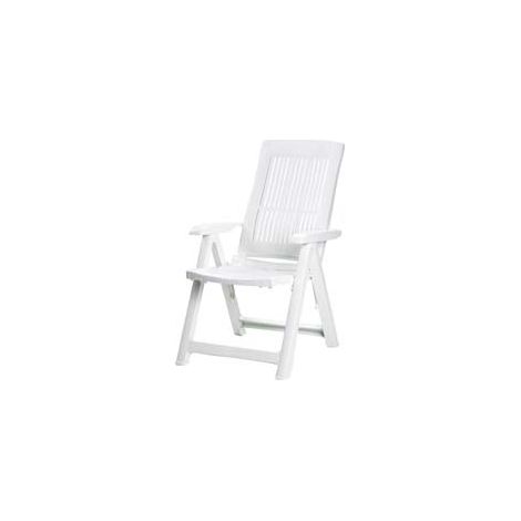 POLTRONA DA GIARDINO TAMPA BIANCA cm.60x61x109h. peso kg.6