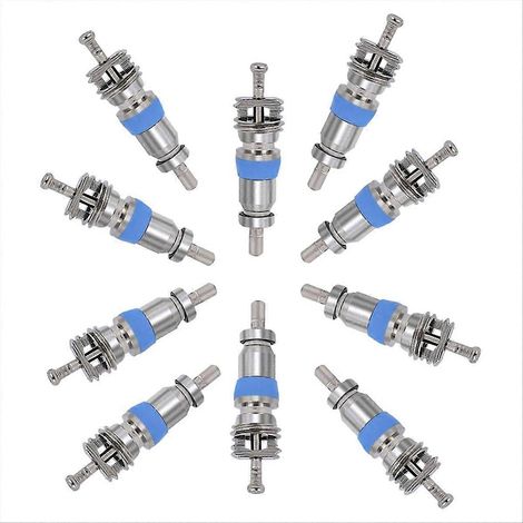 Lot de 50 obus de valve haute pression avec joint pour fluides frigorigènes R410, R32 et R22. Pièce de rechange idéale pour les systèmes de réfrigération. (1/5)