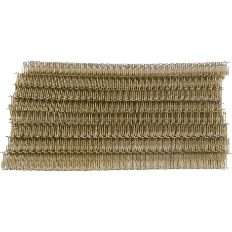 Kit de 100 reliures à double spirale métallique, capacité 100 feuilles, pas 3:1, 34 boucles, diamètre 12,7 mm, pour papier A4, couleur or clair. (1/5)