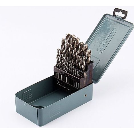 Coffret 25 forets métaux HSS - 1-13mm - Pour métal, béton, maçonnerie - Master complet - Qualité supérieure