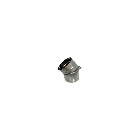 Coude orientable simple paroi inox - Ø 80