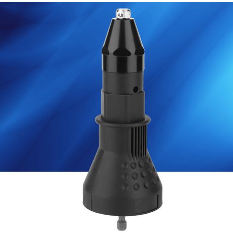 Adaptateur pour pistolet à riveter électrique, kit d'outils pour perceuse électrique, noir (1/5)