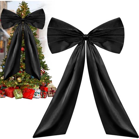 Nœud De Décoration - Nœud De Noël Géant - Pour Arbre De Noël Mur Arrière-plan Intérieur Extérieur - 1 Pièce (1/5)