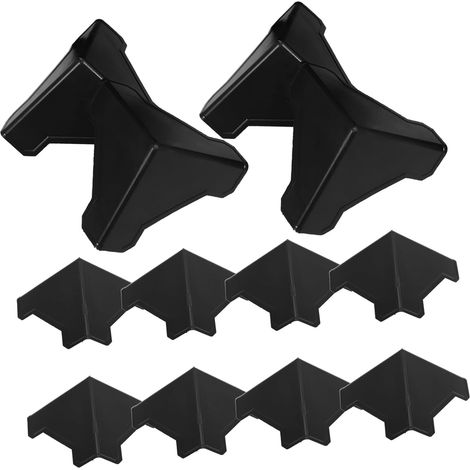 100 protège-coins de transport plastique noir pour bagages (1/5)