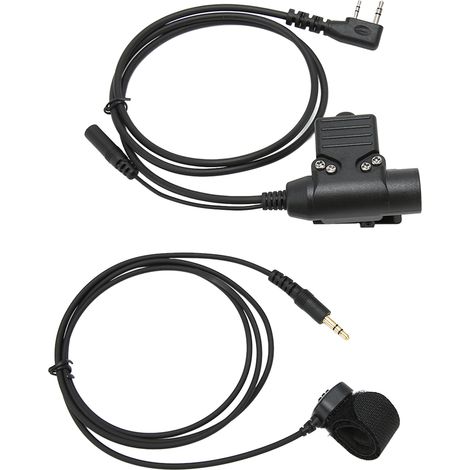 Bouton PTT U94 pour Casque Tactique, Compatible avec Radio Baofeng UV-5R (1/5)