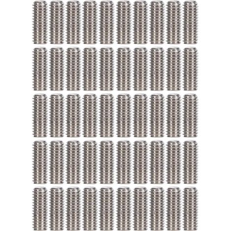 Kit d'assortiment de 50 vis sans tête en acier inoxydable A2-70, vis de fixation M3x8 (1/5)