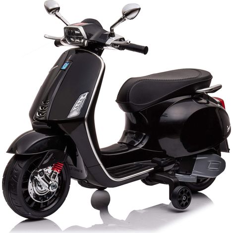Scooter Elettrico per Bambini Licenza Ufficiale Piaggio Vespa 12V 4,5Ah Nero