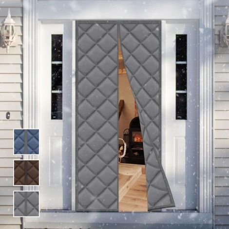 – Rideau thermique magnétique pour porte 80 x 200 cm – Installation adhésive sans perçage – Étanchéité optimale – Insonorisé et isolant (1/5)