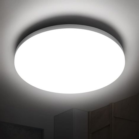 Ø30cm Plafonnier LED pour Salon/Cuisine 24W 6000K Blanc Jour Contrôle du son et de la lumière (1/5)