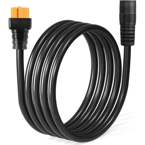 Câble de charge pour panneau solaire 14AWG DC8mm femelle DC7909 vers XT60 femelle noir (1/5)