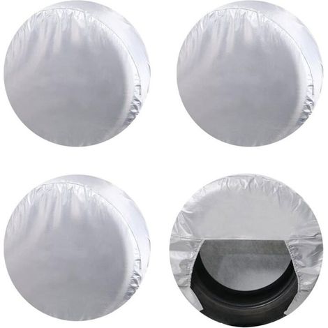 Housses de pneus pour camping-car lot de 4 protections solaires UV impermables pour roues de 30quot-32quot YYV (1/4)