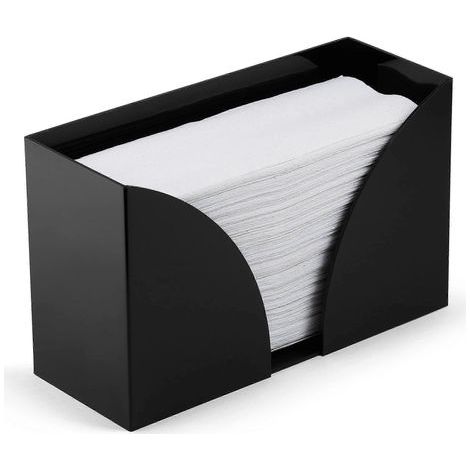 Distributeur de porte-essuie-tout en acrylique noir (1 unité) (1/5)