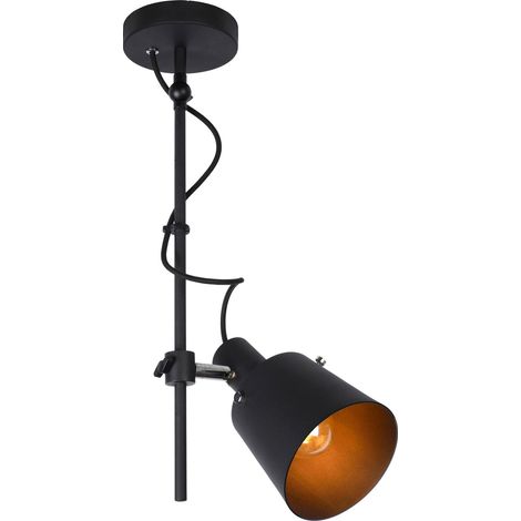 QUINNY Spot plafond-Noir-1xE27 (1/2)