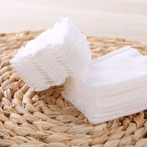 180 Pads Démaquillants Doux Visage Lèvres Yeux, Coton Bio Sans Peluches (1/5)
