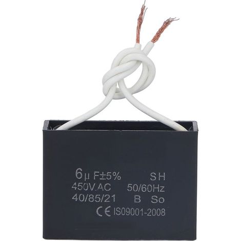 450 V AC 6 μF 50/60 Hz Anlaufkondensator für Motor, Lüfter, Pumpe, Generator (1/5)