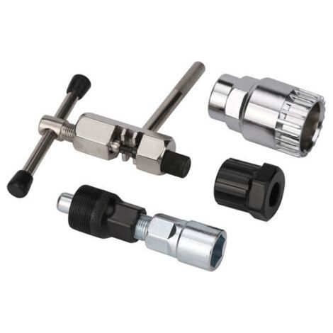 FENOPLASTICAKit d'outils de réparation de vélo, dissolvant de support inférieur, coupe-chaîne de vélo, extracteur de manivelle (1/5)