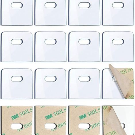 BEBUSINGOTO (16 pièces) Onglets de réparation de stores verticaux transparents, onglets de stores verticaux/fixateurs de stores pour lattes et pièces de remplacement de stores verticaux (1/5)