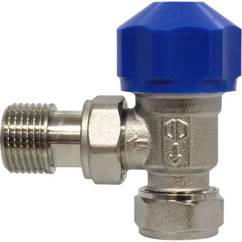 Robinet équerre thermostatique 1/2" (15/21) Mâle Mâle avec douille écrou réglable - Conecterm (1/5)
