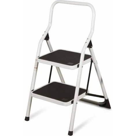SGABELLO STEP SCALA SCALETTA 2 GRADINI SCALINI ANTISCIVOLO SCALETTO 97x48x7 cm V