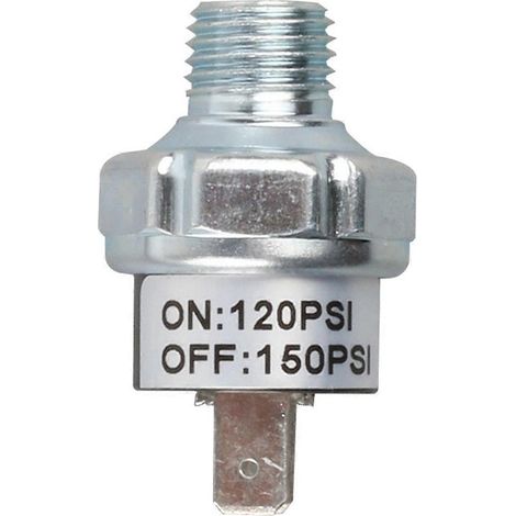Pressostat 1/4 NPT pour compresseur d'air 120-150 PSI (1/5)