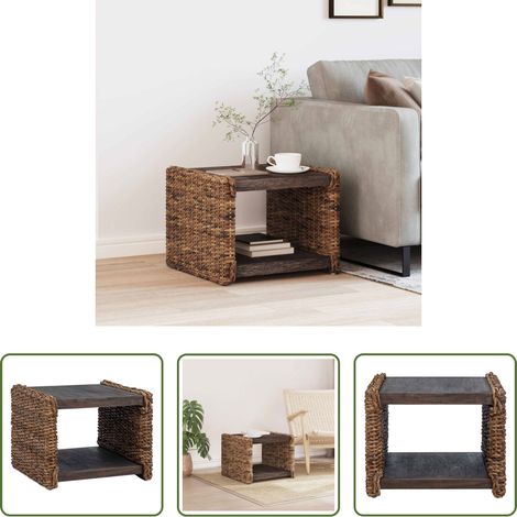 Meuble de salon - Table basse Naturel 45 x 45 x 45 cm Bois de Mahogany Massif (1/5)