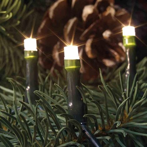 LED Lichterkette mit 200 warmweißen LEDs, IP44, Länge 20 m (1/2)