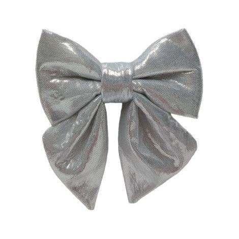 FIOCCO DA 13 CM METALLIZZATO SILVER DI DUEESSE CHRISTMAS