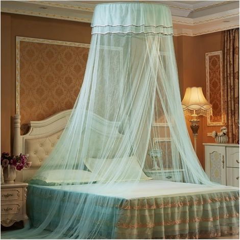 Zanzariera, zanzariera sospesa a forma di cupola, zanzariera per letto matrimoniale, zanzariera da appendere, utilizzabile come protezione dalle zanzare in camera da letto e come elemento decorativo.