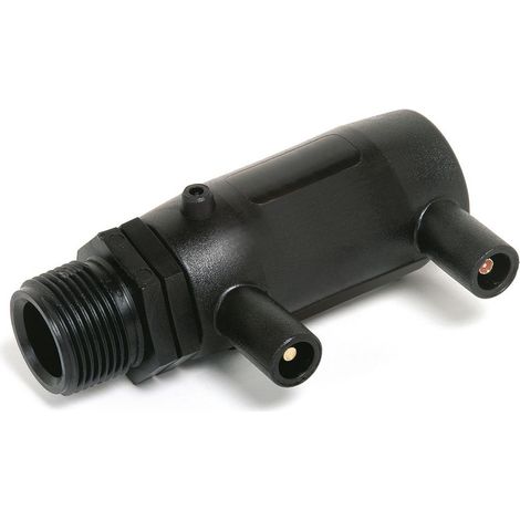 SMARTFUSE Übergangsmuffe mit AG 25 - R 3/4, PE 100, schwarz (1/2)