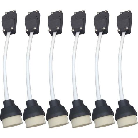 GU10 Lamp Holder, Bulb Socket Connector, Adapter for LED and Halogen, Ceramic Base and Terminal Block