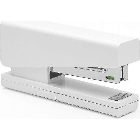 Agrafeuse de bureau classique, capacité 20 feuilles, agrafeuse blanche avec rangement Zzj (1/3)
