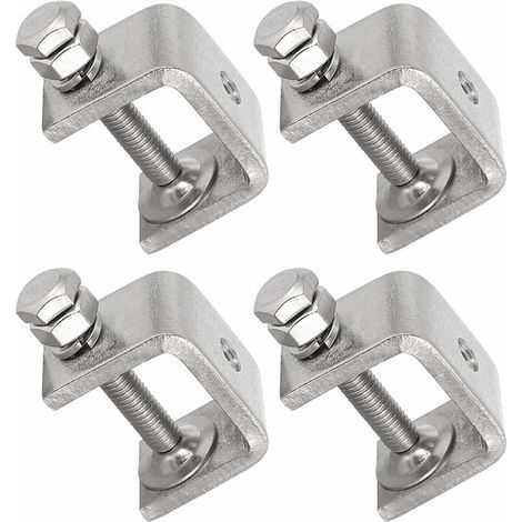 4 Pièces En Acier Inoxydable 304 Pinces En Forme De U En Forme De C étau Pinces à Bois Pinces Robustes En Forme De C Avec Une Large Ouverture De Mâchoire (1/5)