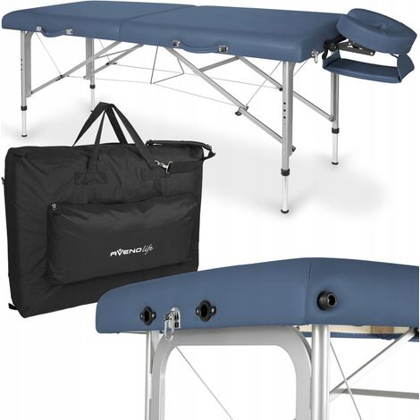 LETTINO DA MASSAGGIO PIEGHEVOLE IN ALLUMINIO, STABILITÀ E COMFORT 184X71CM HABYS