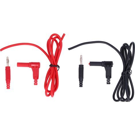 1 Paire de Cordons de Test Multimètre avec Embouts Banane en Laiton, Câble Électrique 4mm pour Mesure de Tension (1/5)