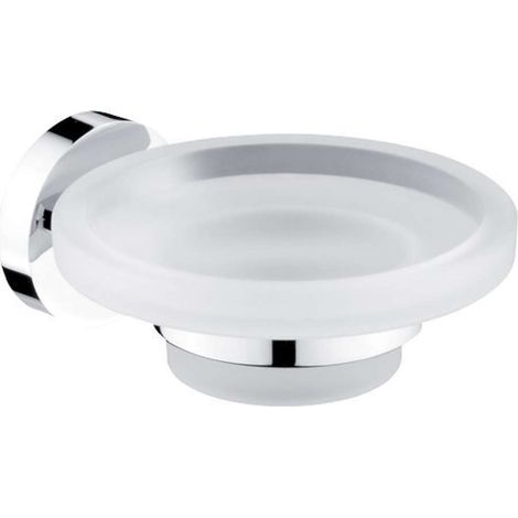 Nimco Unix - Jabonera con soporte, vidrio esmerilado/cromo UN 13059W-26