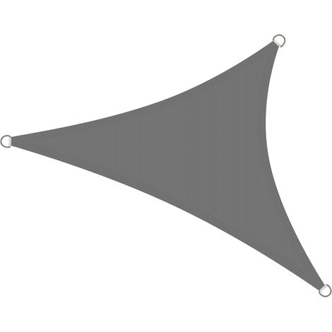 1 Voile D'ombrage Triangle 3x3x3m, Imperméable Pes 160g, Protection Uv 98%, Pour Jardin Patio Pergola