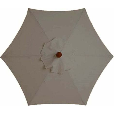 Replacement Cover for Parasol - 6 Ribs - 2M - Waterproof - Anti-UV - Replacement Fabric MUMU (1/4)