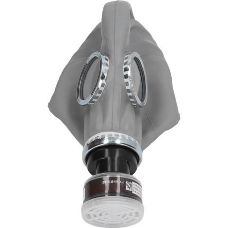 Gas-Gesichtsmaske mit Aktivkohlefilter, universell, aus Gummi, komfortabel, wiederverwendbar, Vollgesichtsschutz (1/5)