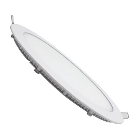 Faretto LED da incasso 20W rotondo slim bordo bianco Luce Bianco Naturale 4200k diametro 24cm Fi40-20W