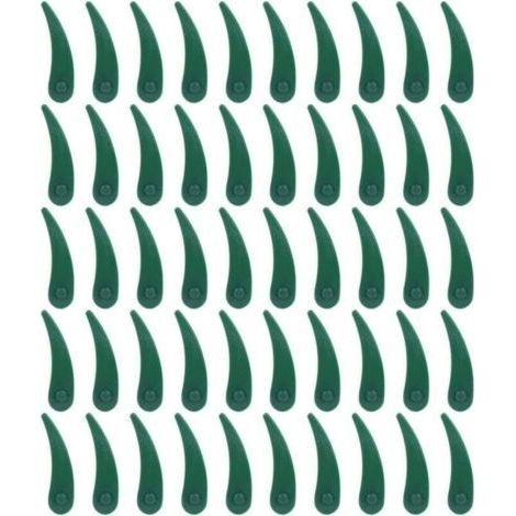 50 Pieces Plastic Replacement Blades for Bosch Durablade Art 23 18 LI Art 26 18 LI String Trimmer (1/4)