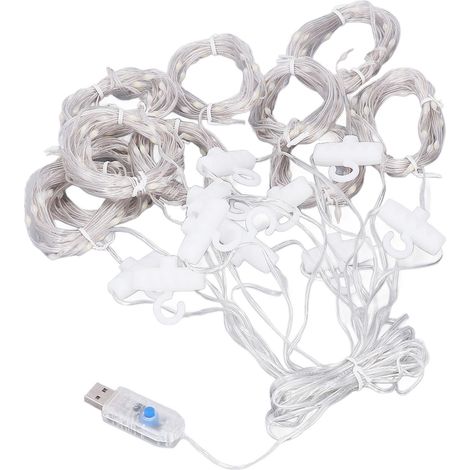 Guirlande lumineuse suspendue 300 LED, 8 modes d'éclairage, avec télécommande pour fenêtre ou mur. (1/5)