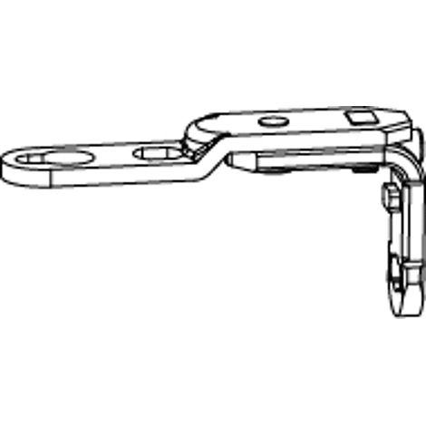 MACO MM Drehbandarm AS/PVC/DTuni für Dreh-Kippbandstulp 120 kg, silber (202271) (1/2)