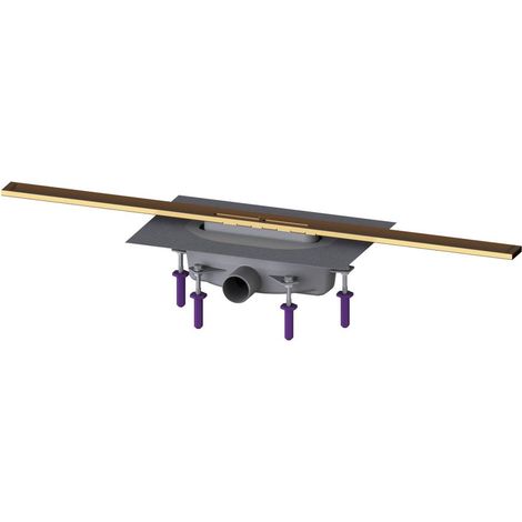 Kessel Duschrinne Linearis Infinity 90 Länge 900mm DN 50, Bronze gebürstet (1/2)