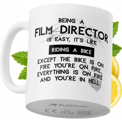 Lustige Kaffeetasse mit witzigem Textdesign für Filmregisseure – ideal für Geburtstage, Namenstage und Feiertage. Hochwertige Tasse für besondere Anlässe, ob im Büro oder zu Hause. Farbe: Weiß, 330 ml