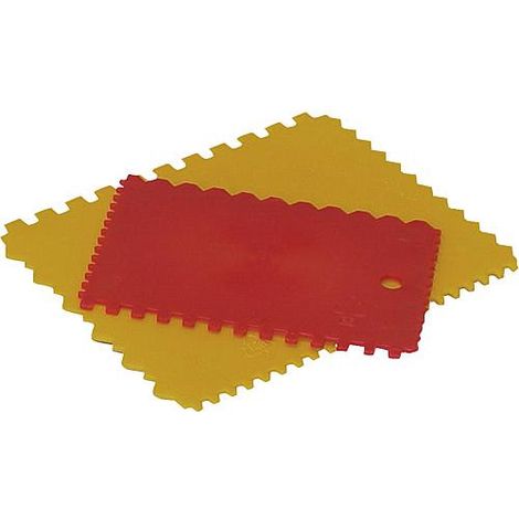 Jeu de spatule dentee en plastique, 2 pcs