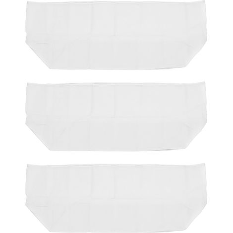 Lot de 3 housses de protection rectangulaires en tissu non tissé antigel avec cordon de serrage pour plantes d'extérieur (100 x 40 x 45 cm, blanc). (1/5)