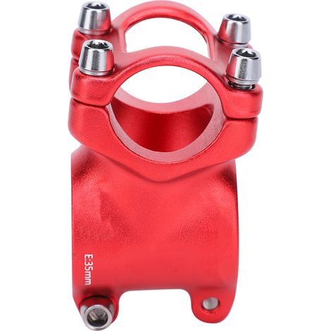 25,4x35mm Potence Vélo Court Aluminium Allié Creux Guidon Enfant Cyclisme Rouge (1/5)